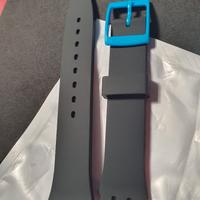 Cinturino nuovo nero con fibbia Swatch da 17mm