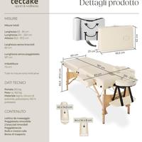 Lettino massaggio pieghevole