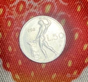 Moneta Repubblica Italiana 50 Lire