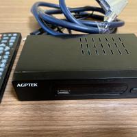 Decoder DVB-T2 RECEIVER AGPTEK con telecomando
