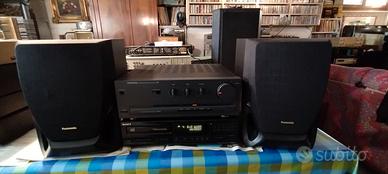 Hi-Fi Stereo con Amplificatore, CD e casse