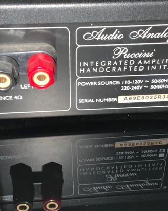 Amplificatore audioanalogue puccini prima edizione
