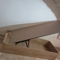 letto contenitore singolo con o senza materasso 