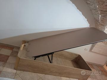 letto contenitore singolo con o senza materasso 