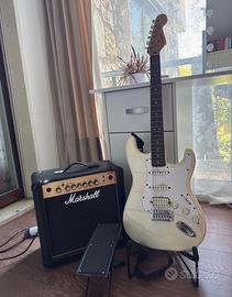Set Chitarra Fender e Amplificatore Marshall