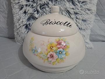 Biscottiera in ceramica 
