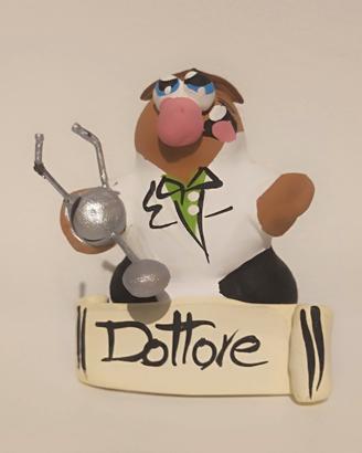 Fischietto Dottore terracotta artigianale medico