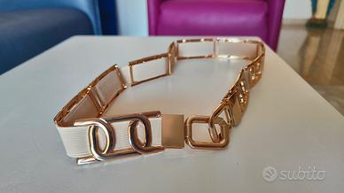 Cintura Modáh beige e oro