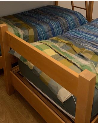 letto singolo legno