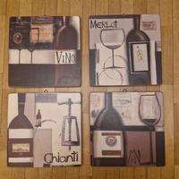 4 quadri tema vino