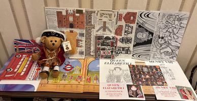 Grande lotto misto oggetti Londra, Harrods e Tudor