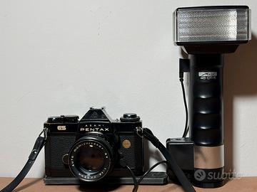 Pentax ES +Mamiya Sekor SX 55mm 1.4 + Metz 45 CT-1