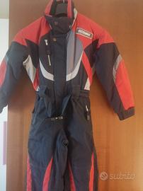tuta sci neve 8-10 anni slim