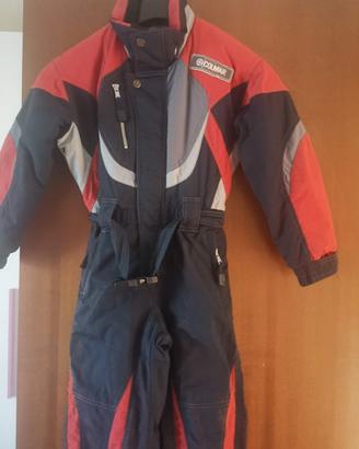 tuta sci neve 8-10 anni slim