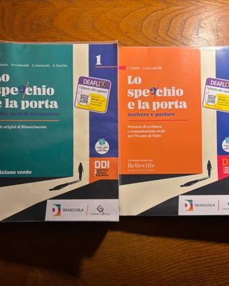 Tre libri “Lo specchio e la porta” italiano