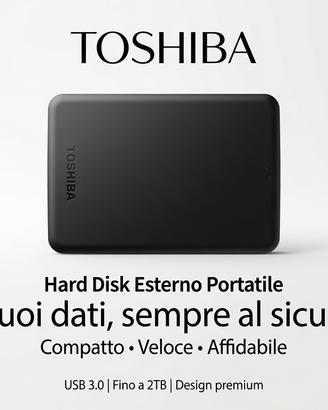 Hard Disk Esterno Toshiba Canvio Basics 2TB