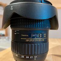 Tokina AT-X 17-35 F4 Pro FX -raro- Nikon +Filtri