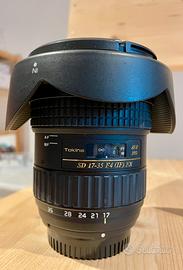 Tokina AT-X 17-35 F4 Pro FX -raro- Nikon +Filtri