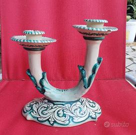 candelabro/portacandela
vintage ceramica Orvieto