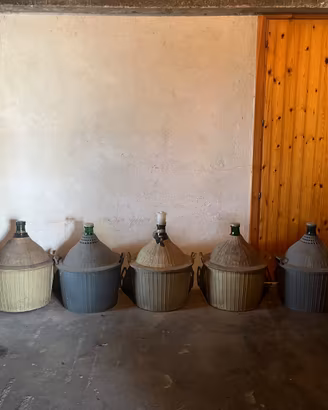 Set damigiane in vetro