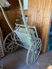 Carretto in legno anni 50