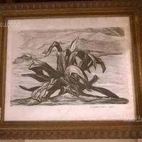 Pablo O'Higgins 1950 AGAWA Quadro Litografia Vinta
