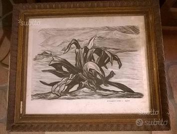 Pablo O'Higgins 1950 AGAWA Quadro Litografia Vinta