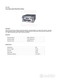 Forno a gas professionale 6 pizze