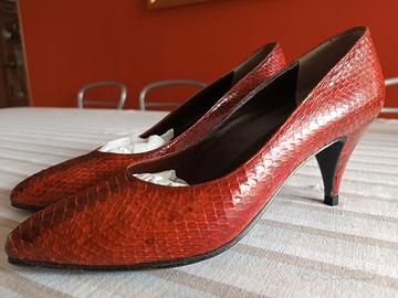 Scarpe décolleté luxury  in pitone 