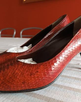 Scarpe décolleté luxury  in pitone 