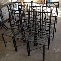 Sedie in ferro battuto