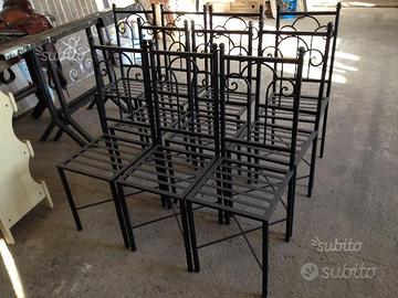 Sedie in ferro battuto
