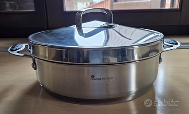 WMF Casseruola bassa da portata con coperchio