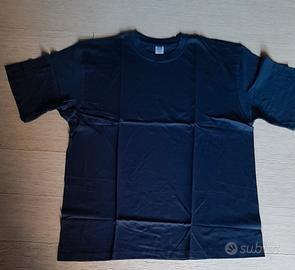 T-shirt blu nuova unisex 