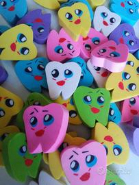 Mini gomme per cancellare a forma di dente 42 Pz