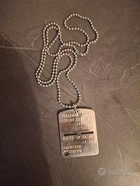 piastrino militare italiano vintage