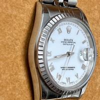 Rolex DateJust 16220 Dial Bianco Num. Romani