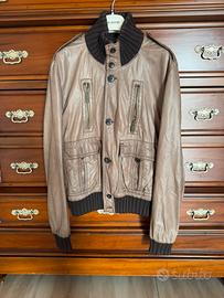 Giacca bomber in pelle Gucci