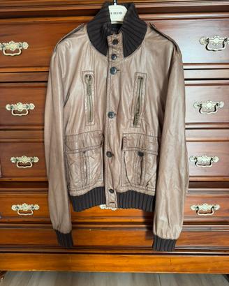 Giacca bomber in pelle Gucci