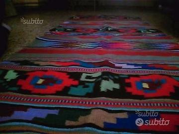 Tappeto sardo artigianale in pura lana 200 x 87 cm