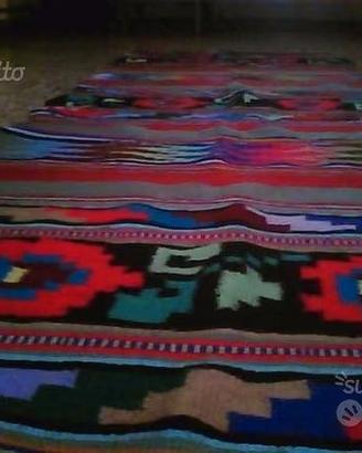 Tappeto sardo artigianale in pura lana 200 x 87 cm