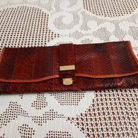 borsa vintage in vera pelle di serpente