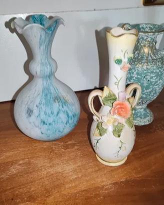 Set 5 Vasi Decorativi Ceramica Vetro
