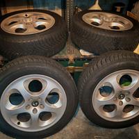 4 Cerchi in lega Alfa Romeo 147 con pneumatici