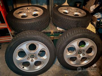4 Cerchi in lega Alfa Romeo 147 con pneumatici