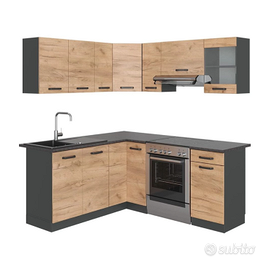 Cucina nuova ad angolo Rick Quercia/Antracite