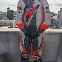 Tuta moto in pelle texport taglia 54