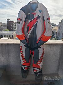 Tuta moto in pelle texport taglia 54