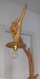 lampada artigianale in legno