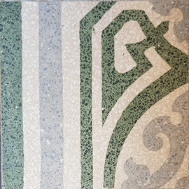 Mattonella di graniglia 20 x 20 cm - con disegni